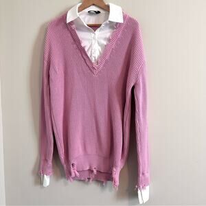 SER.O.YA Pink Long Sleeve Dress